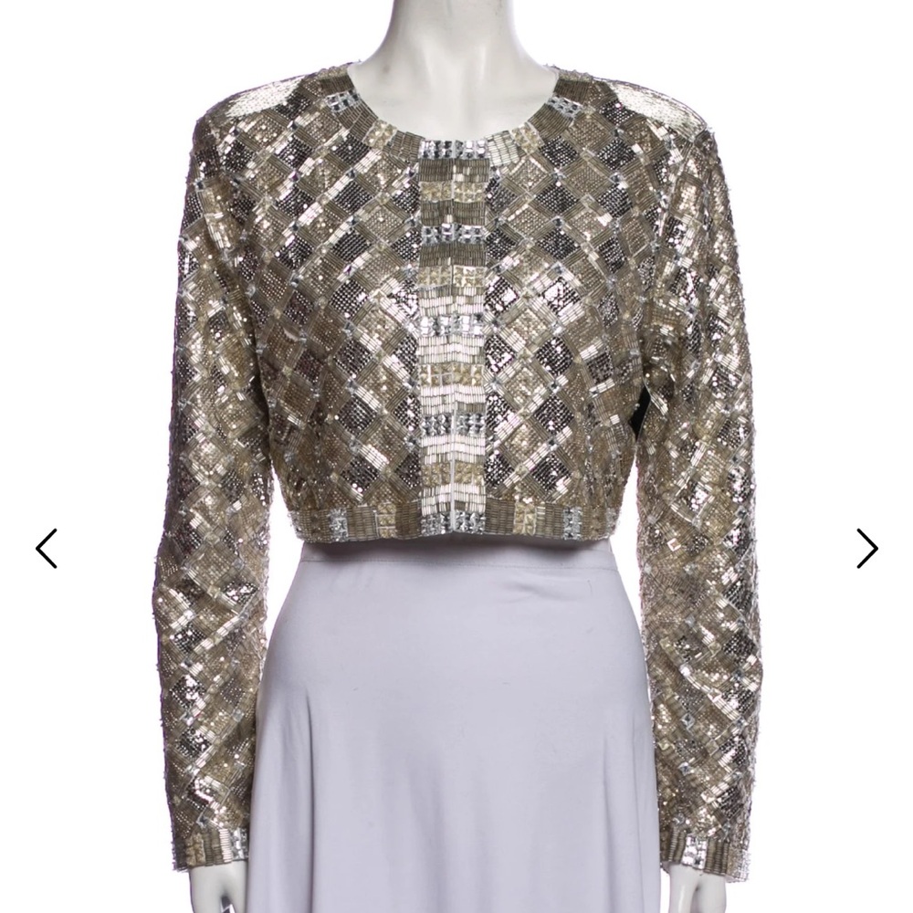 ISO Retrofete Gold and Silver Jacket